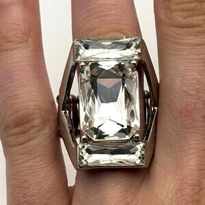 Silver Paparazzi Right As Chain Ring